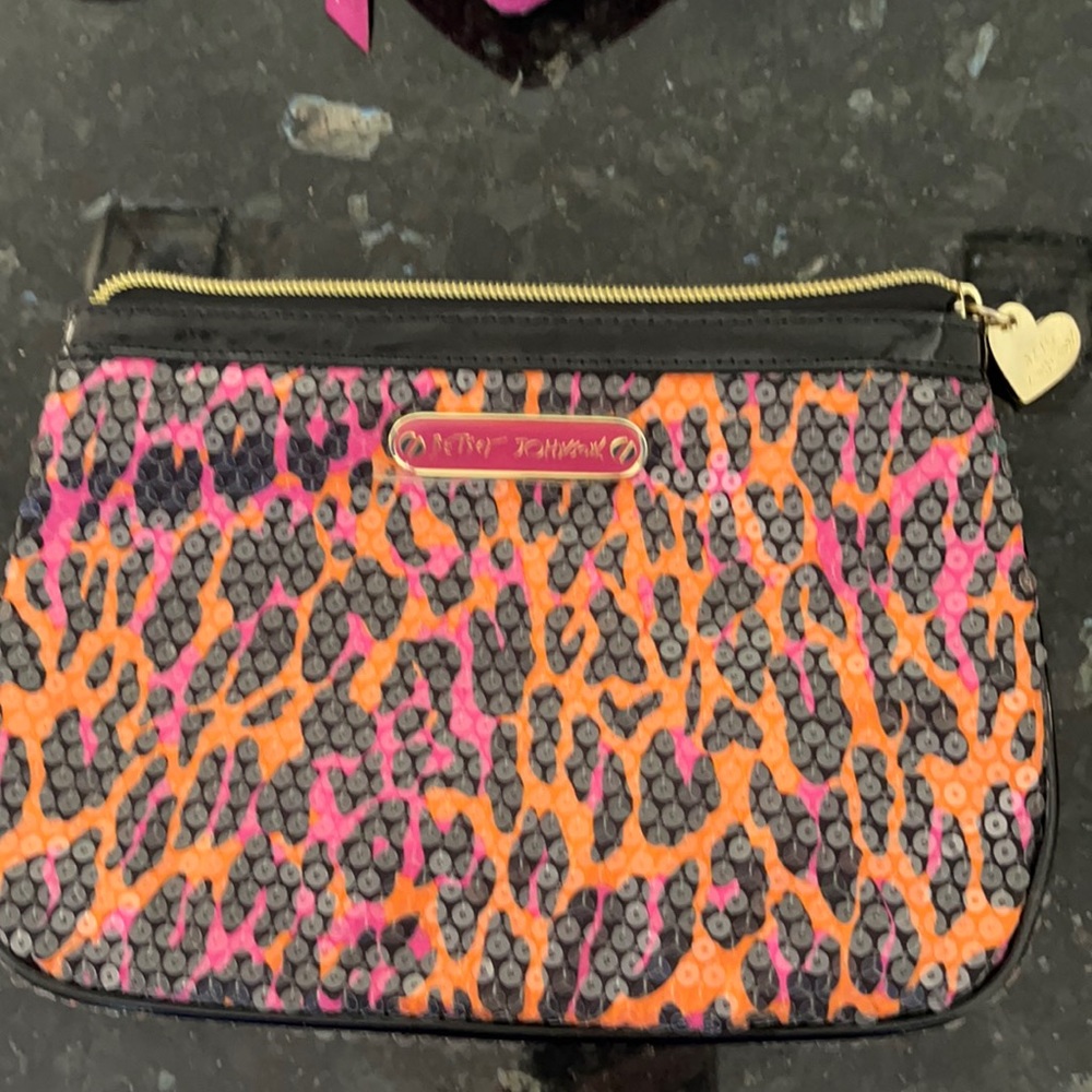 Betsy Johnson zip pouch